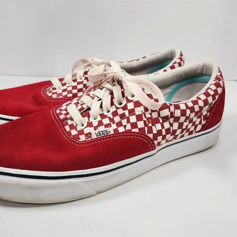 Vans Red Checkered Sneakers Size 10